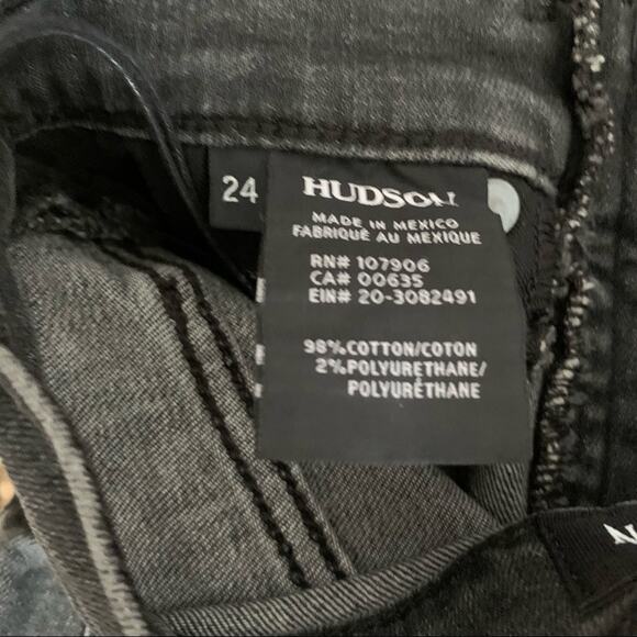 Hudson Black High Rise Bullocks Lace Up Cropped Jeans-24 - Picture 10 of 11